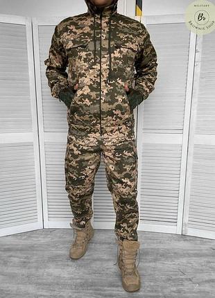 Костюм піксель зсу тактичний літній ріпстоп із капюшоном (арт. 11798) l