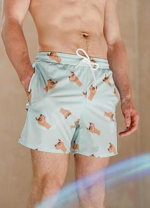 Плавальні шорти without alpachka xl light blue