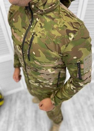 Куртка тактическая мультикам accord tactical осень / зима софтшел с флисовой подкладкой (арт. 12401) xl