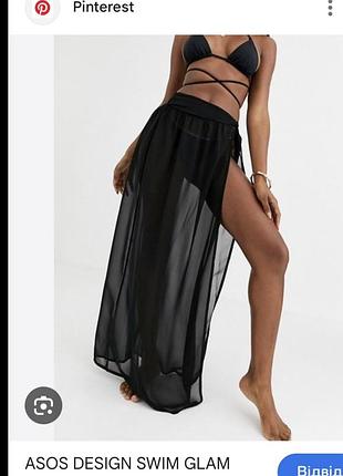 Парео asos пляжна спідниця ados swim