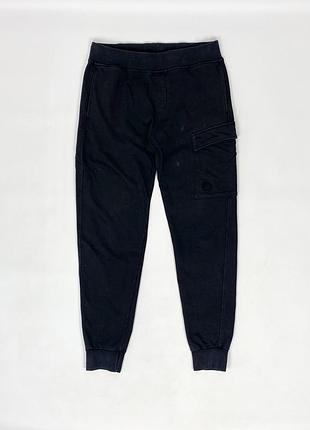 Спортивні штани c.p. company black mens jogger pants оригінал чорні спортивки бавовняні брюки джогери розмір m чоловічі