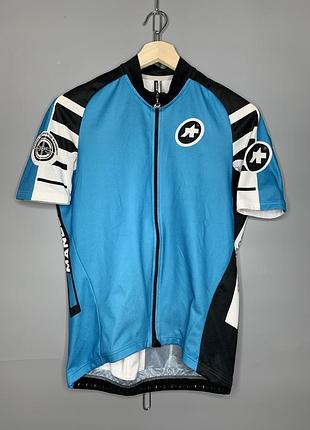 Чоловіча велоджерсі assos cycling body r&d оригінал блакитна розмір xl