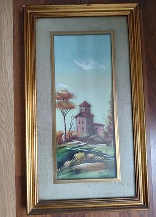 Картина итальялия винтаж 57*33 см