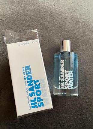 Jil sander sport water нова туалетна вода для жінок