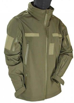 Куртка тактическая демисезонная softshell олива всу xl