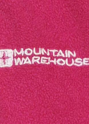Розовая флисовая кофта для девочки бренда mountain warehouse. 3