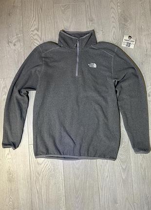 Сіра флісова кофта the north face