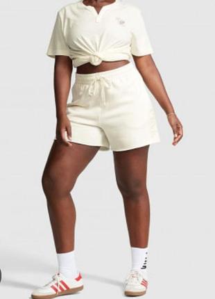 Victoria's secret pink campus fleece classic shorts .