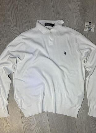 Светр з коміром поло від бренду polo ralph lauren оригінал