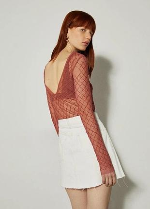 Сітка лонгслів bershka 4
