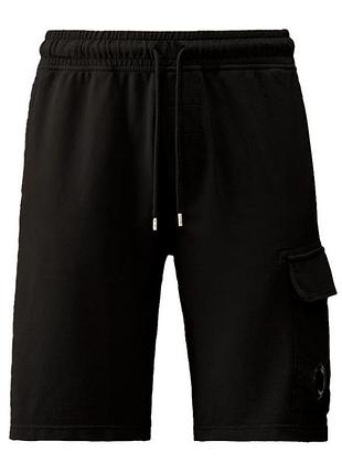 Шорти c.p. company light fleece cargo lens shorts 18cmsb069a-002246g-999