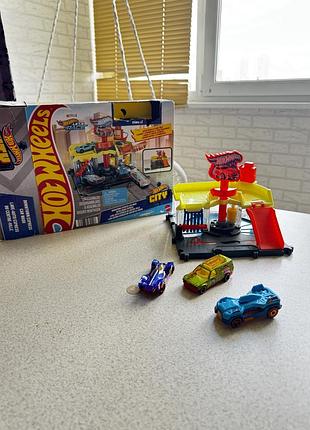 Ігровий набір hot wheels city швидкісна автомийка
