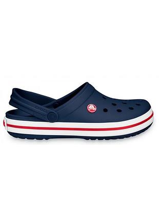 Жіночі сабо крокс оригінал crocs crocband 11016-410-navy crocs m11 (45/46) темно-синій 11016-410-navy