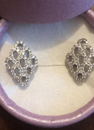 Срібні сережки