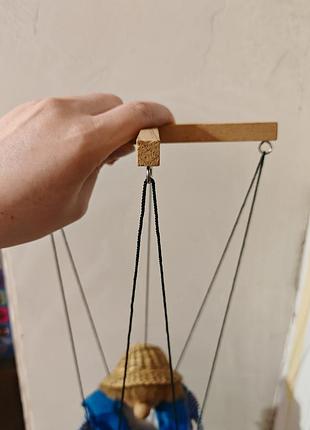 13 inch tall sailor marionette string puppet;- with wood head, hands &amp; feet, кукла марионетка 5