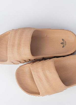 Шлепанцы мужские adidas стильные, персиковые, волнистый рельеф / адидас 45