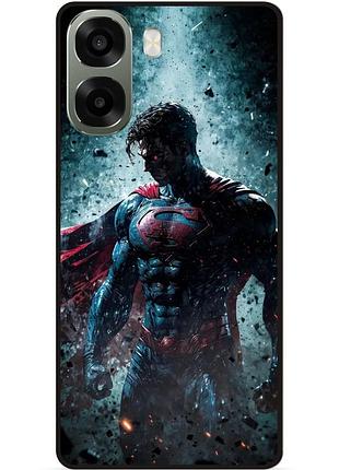 Силіконовий бампер чохол для oppo a6x з малюнком супермен superman