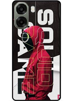 Силіконовий чохол бампер для oppo a6x з малюнком гра в кальмара
