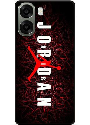 Силіконовий чохол бампер для oppo a6x з малюнком air jordan