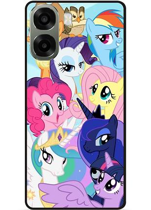 Силіконовий бампер чохол для oppo a6x з малюнком поні my little pony
