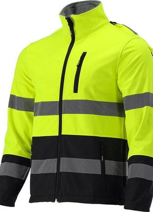 Куртка softshell світловідбивна yato розмір s; 3 кишені ріст- 168-172 см 100%- поліест [15]
