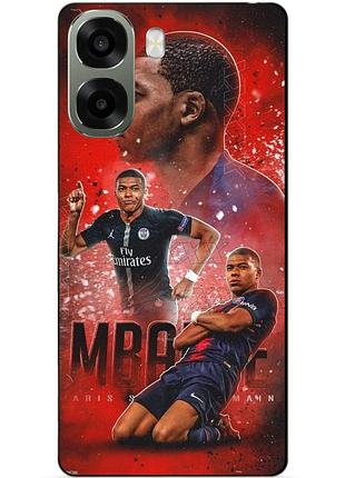 Силіконовий бампер чохол для oppo a6x з малюнком мбаппе псж mbappe