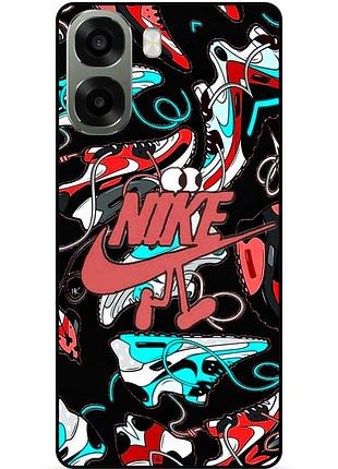 Чохол силіконовий бампер для oppo a6x з малюнком найк nike