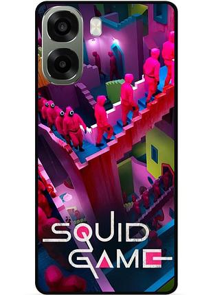 Силіконовий чохол бампер для oppo a6x з малюнком гра в кальмара