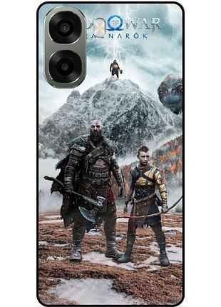 Силиконовый чехол бампер для oppo a6x с рисунком god of war кратос