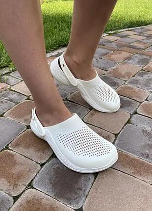Сабо, клоги женские крокс crocs literide 360 clog светлые. м6w8/38-39/стопа 24.4-25см