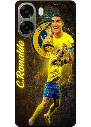 Силіконовий чохол бампер для oppo a6x з малюнком ronaldo аль наср роналдо