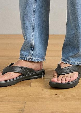 Мужские вьетнамки crocs in motion flip черные, оригинал. m8/41-42/стопа 26-26.5см/устілка 27см