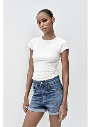 Шорты zara mom fit bermuda размер 42