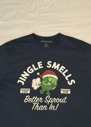 Christmas at next cotton  men`s print grew - grinch-  футболка чоловіча стильна - xxl