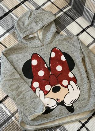 Толстовка zara с minnie mouse