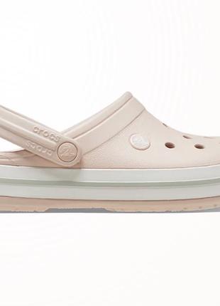 Крокси сабо жіночі crocs crocband clog m5/w7 (24см), color: quartz