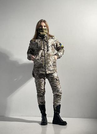 Тактический военный костюм женский / зимний армейский костюм terra hot/ бафф, перчатки в поддарок l