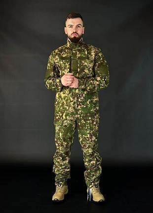 Тактичний костюм польовий ak tactical хижник комплект петель + штани тактичні рипстоп хижник форма всу 52