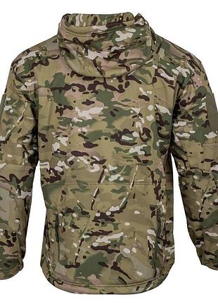 Куртка soft shell мультикам тактическая мужская размеры s-5xl софтшел для военных армейская куртка всу 3xl