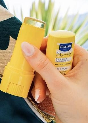 Mustela sun сонцезахисний крем стік для окремих частин обличчя та тіла, від народження, spf 50