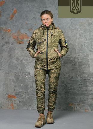 Костюм terra hot зеленый пиксель женский + бафф и перчатки в подарок женская тактическая форма военная пиксель xxxl