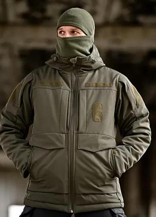 Куртка зимняя тактическая softshell pocket 7.62,бушлат l