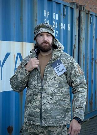 Куртка утепленная «піксель» м-65 original omni-heat, куртка тактическая зимняя