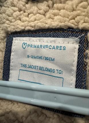 Джинсовка primark утеплена 9-12 міс 3