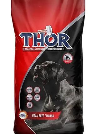 Thor корм для собак со вкусом говядины с добавлением витаминов 10 кг