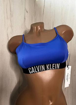 Верх купальника calvin klein kw0kw01851 wild bluebell оригинал размер м