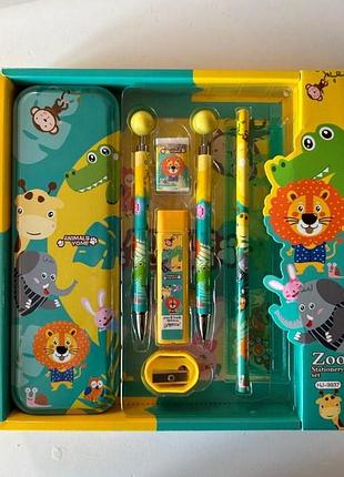 Канцелярский набор stationery set школьный набор принадлежностей 8 в 1
