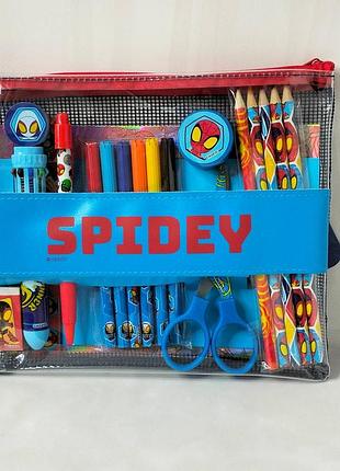 Детский набор для школы marvel spiderman.