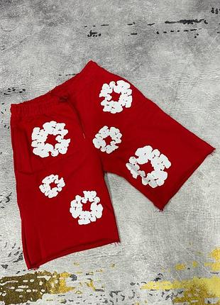 Шорти denim tears red/white xl