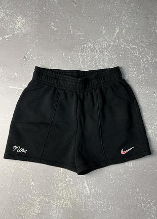 Nike женские шорты хлопковые на флисе